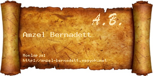 Amzel Bernadett névjegykártya